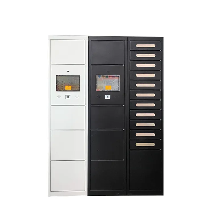 Outdoor home package locker waterproof outside metal steel letter mail mailbox post wall mount smart parcel delivery drop locker