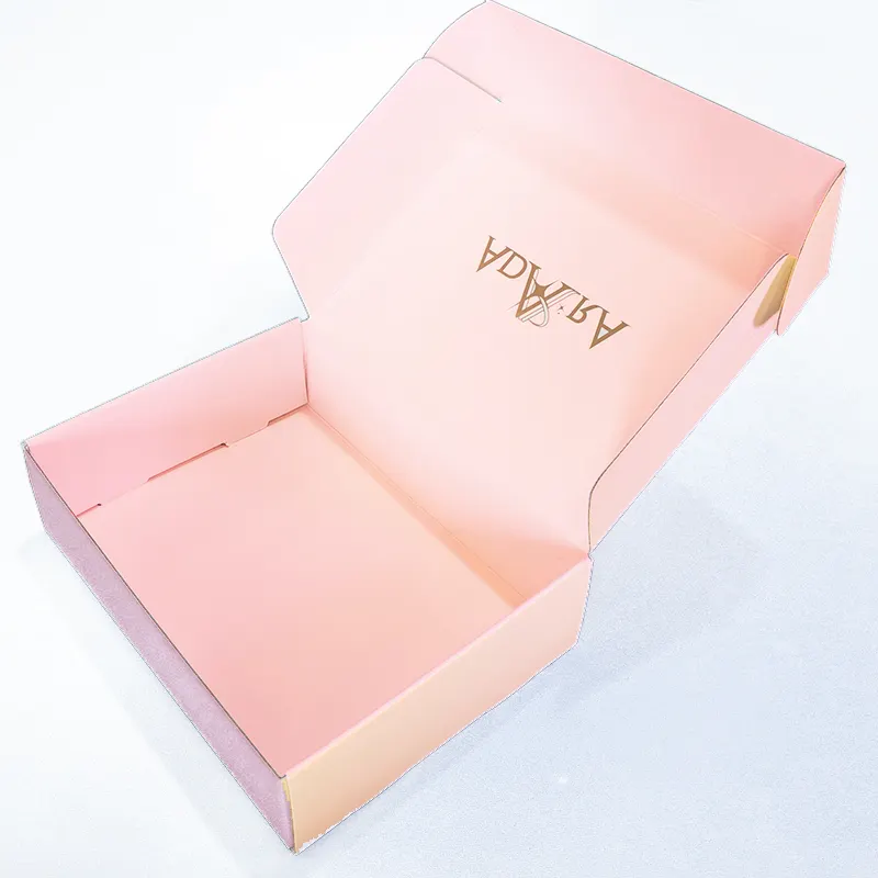 Роскошный изготовленный на заказ картонный Подарочный почтовый ящик для доставки гофрированной бумаги упаковочный картонный ящик с бумажным подарочным пакетом