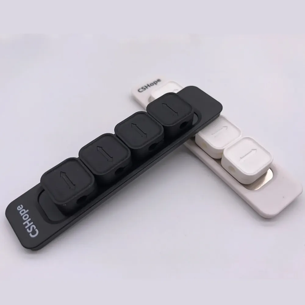 New Developed Environment Friendly Silicone Magnetic USB Cable Holder Adhesive For Charging Cable Organizing