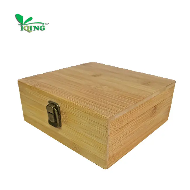 Многофункциональная бамбуковая древесина может использоваться для чая, специй, подарков, ювелирных изделий и других коробок с крышками
