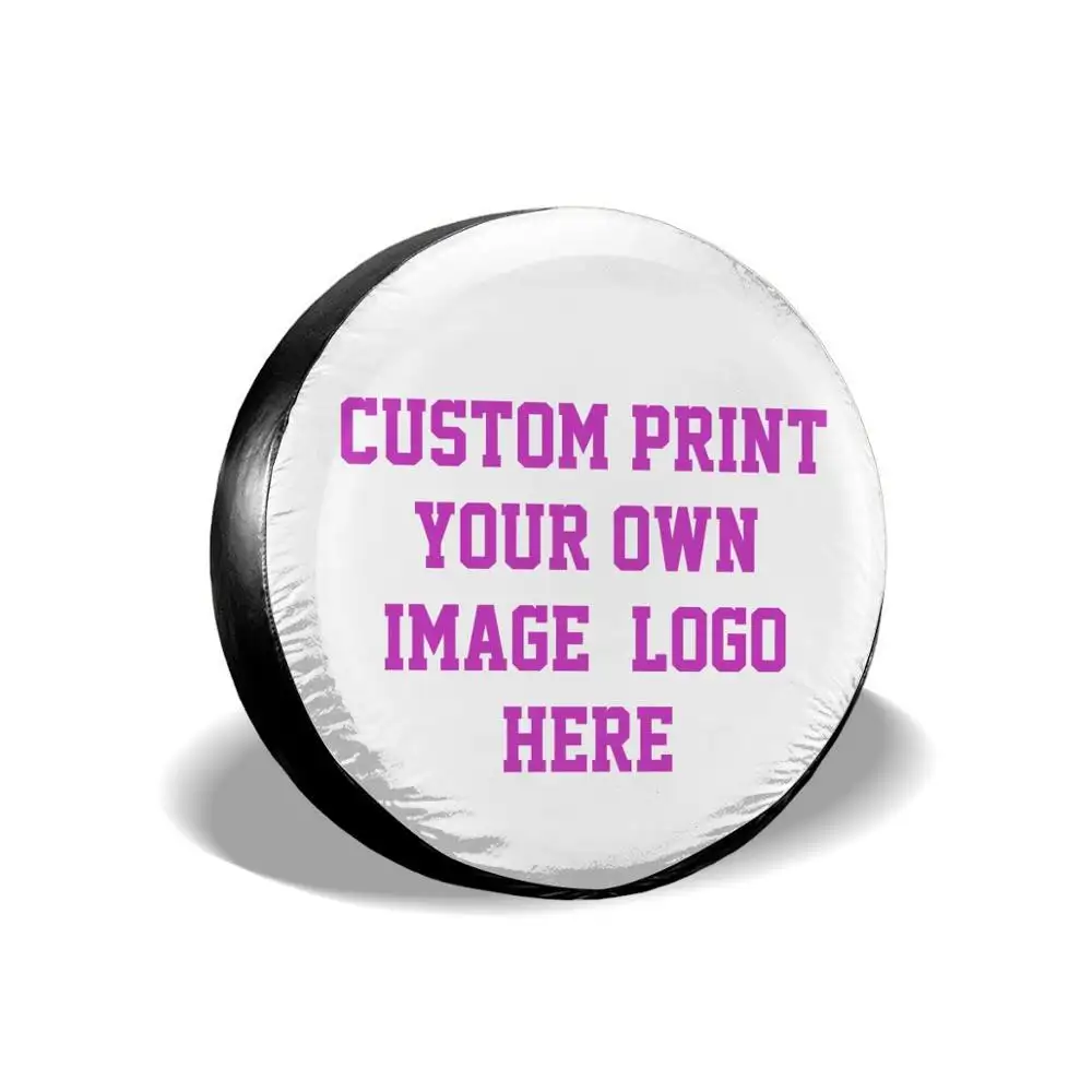 Custom print Polyester spare Tire Cover for car accessories