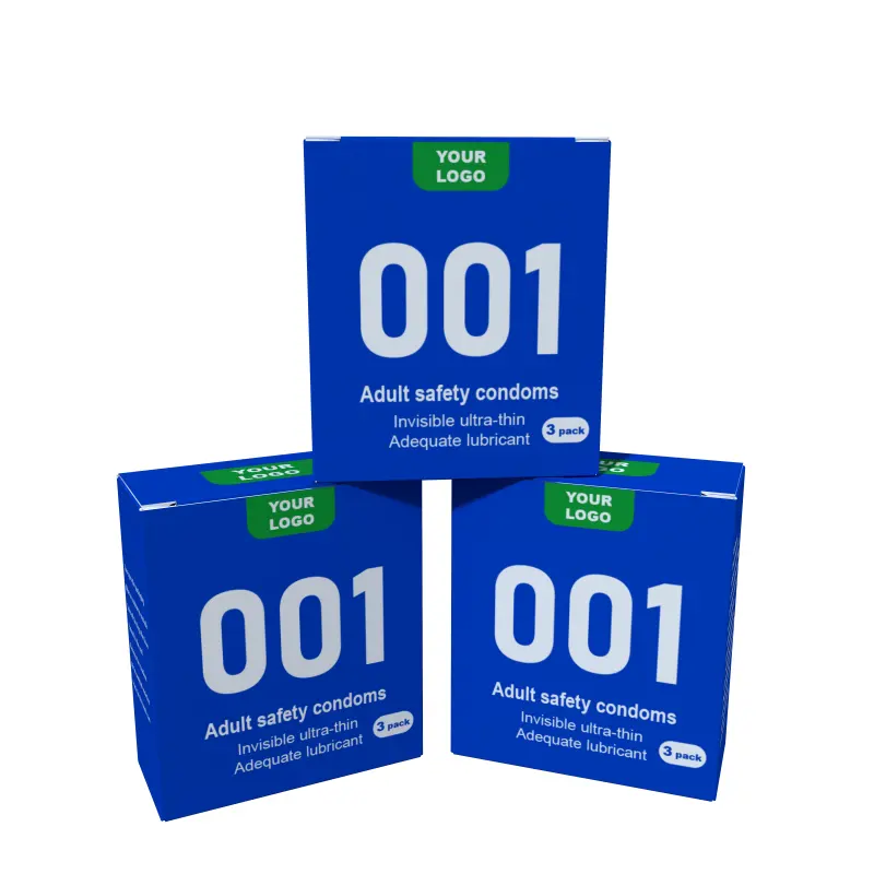 3 шт., бумажные коробки с презервативами для взрослых
