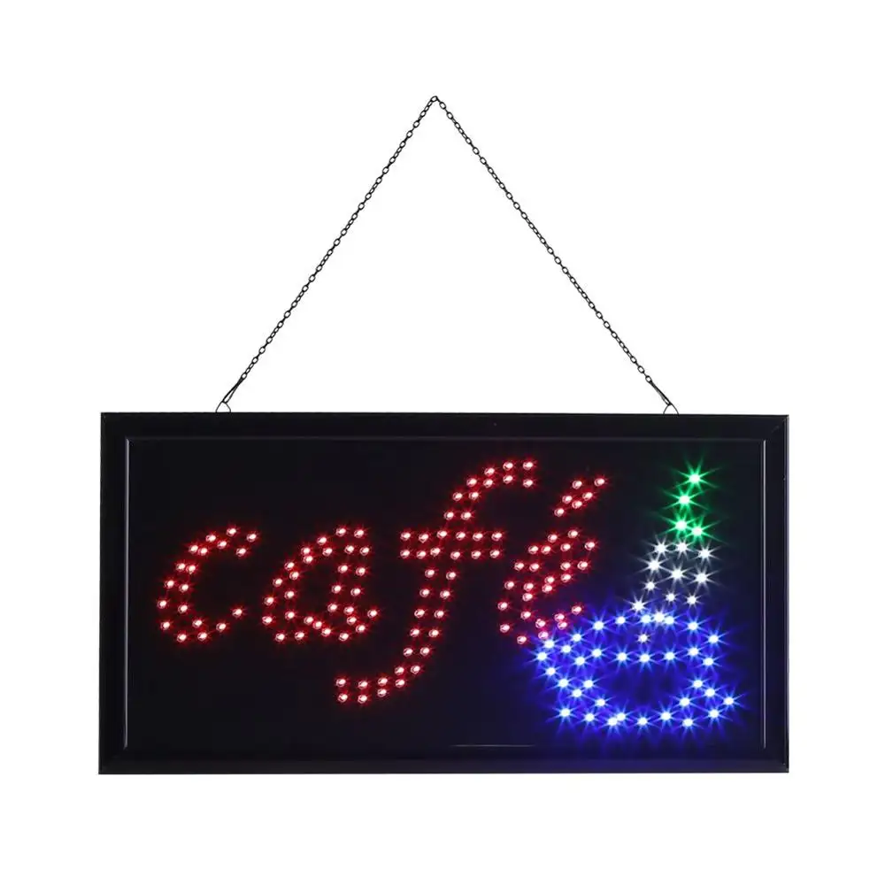 Светодиодная открытая надпись, светодиодная неоновая панель для витрин, бутиков, баров, кафе, ресторанов