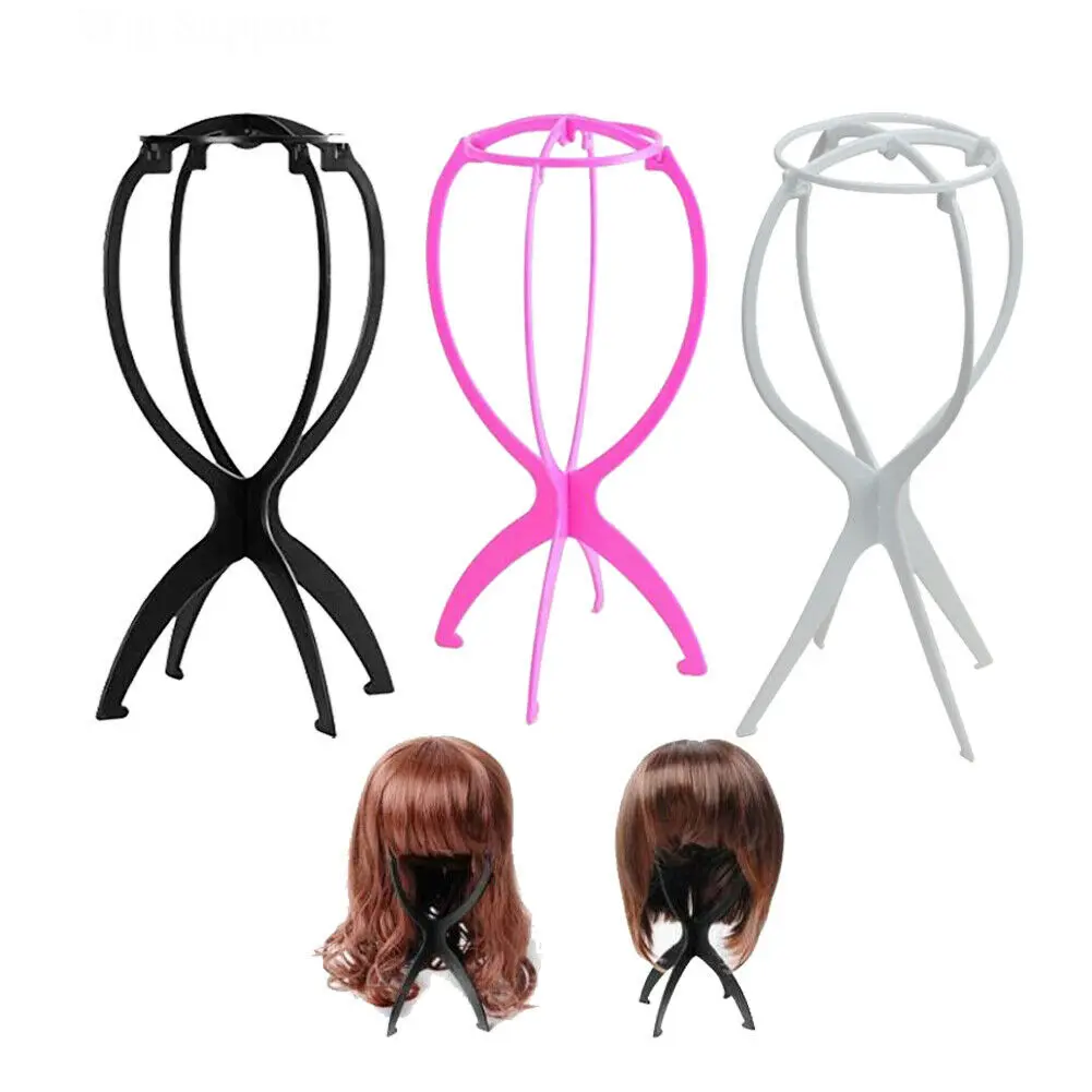 Profession cheap plastic wig stand display wig holder for long hair