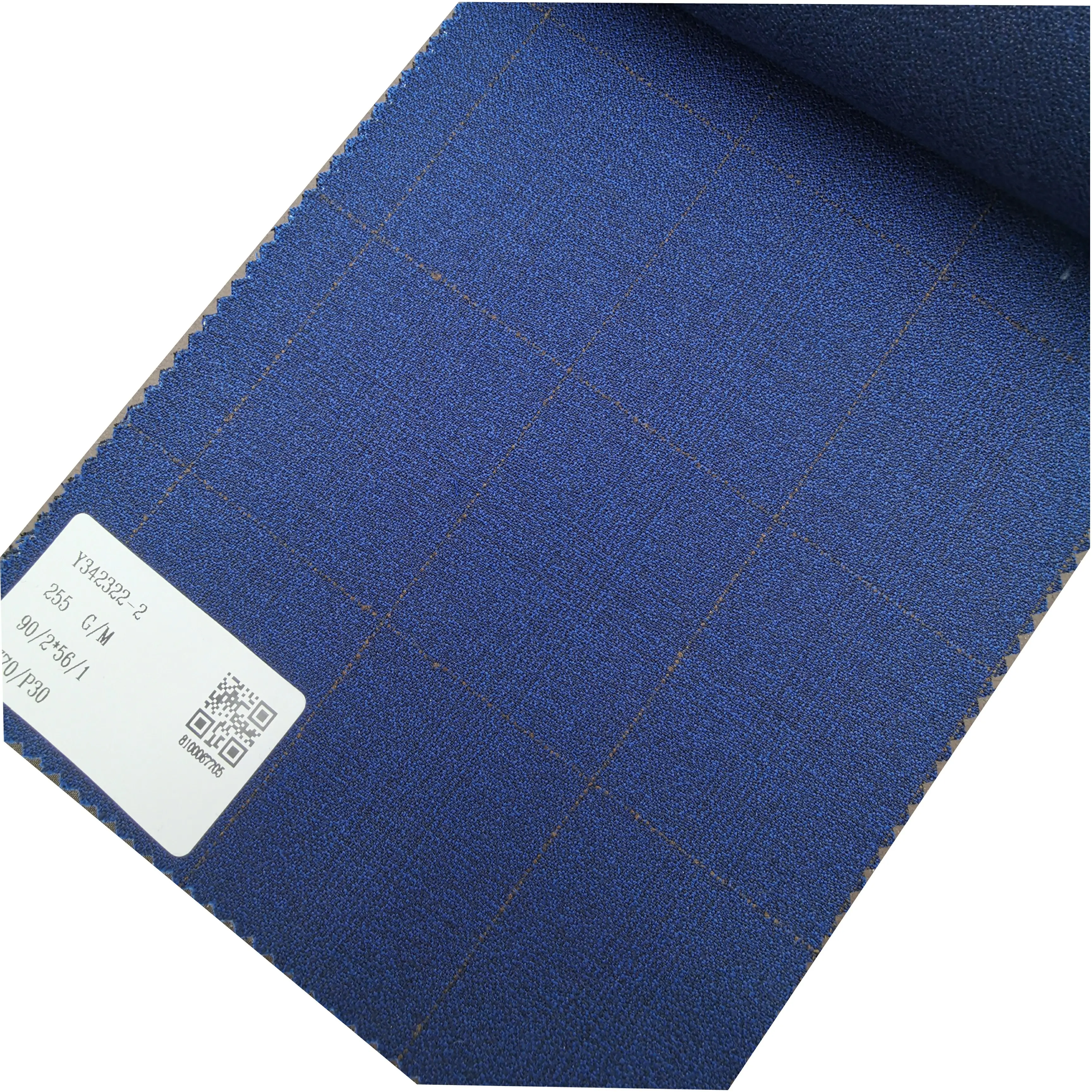 Mens Suit Fabric 342322-2 Wool Polyester Blended Fine Worsted Fabric For Sweat Suit Fabric 2021 Patterned Suit Fabric For Men Spring And Summer