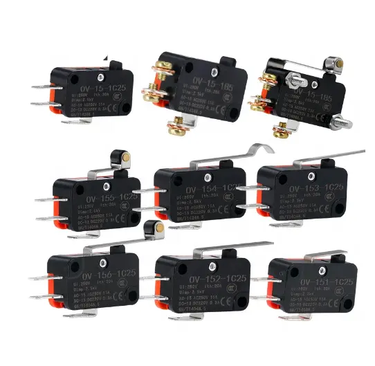 Micro Limit Switch Momentary OV-15-1C25 OV-151-1C25 OV-152-1C25 OV-153-1C25 OV-154-1C25 OV-155-1C25 OV-156-1C25 OV-15-1B5