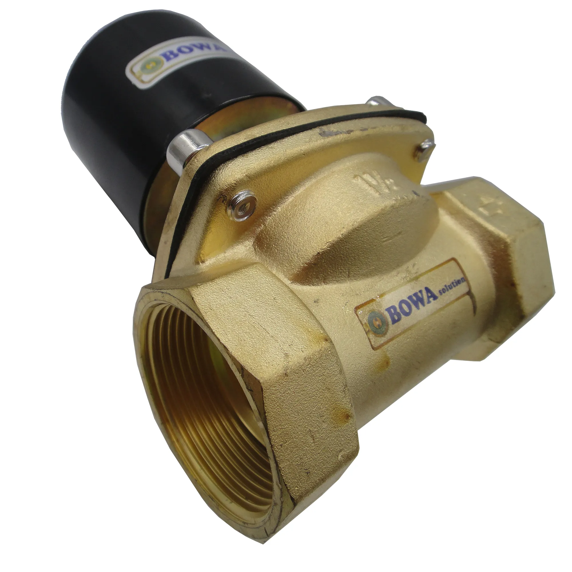 DN40, 10bar NC solenoid valve with brass body provide complete protecting solutions for water pipe network free from fluctuation