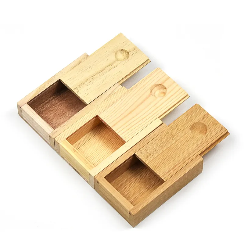 WanuoCraft маленькая сосна павловния бамбук Подарочная Упаковка деревянная коробка с раздвижной крышкой