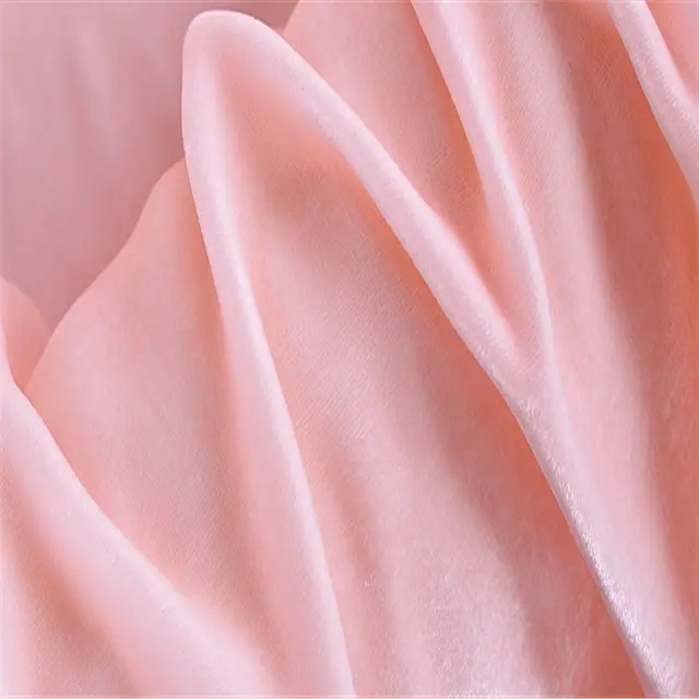 Peaceful Material Super September Promotion Original Blend Silk Velvet Fabric with Soft Feeling for Evening Dress