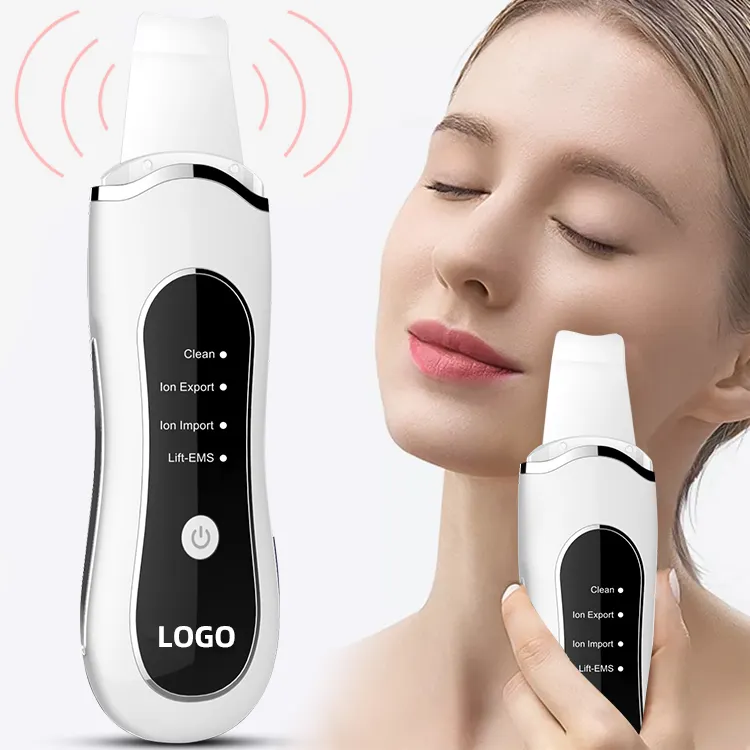 Electric Facial Dead Skin Peeling Professional Sonic Cleaning  Blackhead Remover Face Spatula Ultrasonic Skin Scrubber