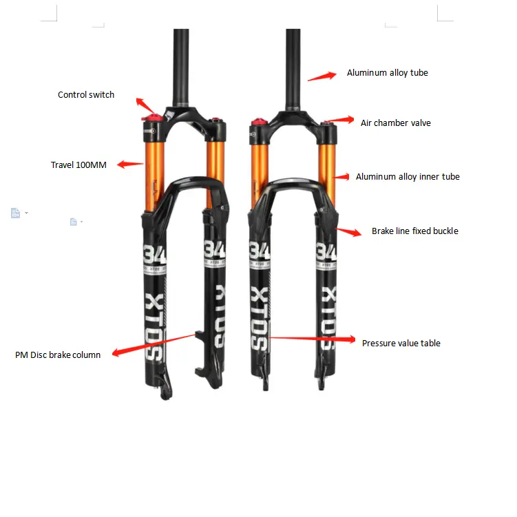 XTOS, алюминиевая вилка для велосипеда, легкая вилка для горного велосипеда 26 27,5 29 er, вилка для подвески