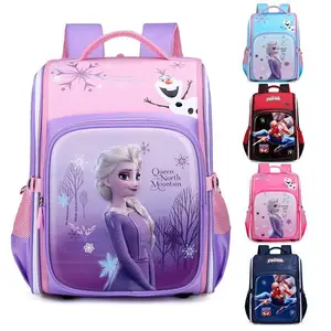 2021 cartoon character Elsa Student School backpack kid top quantity junior Bagpack Cartable Bookbags children school bags