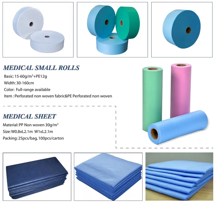 Medical Disposable Non Woven Bed Sheet Spunbond