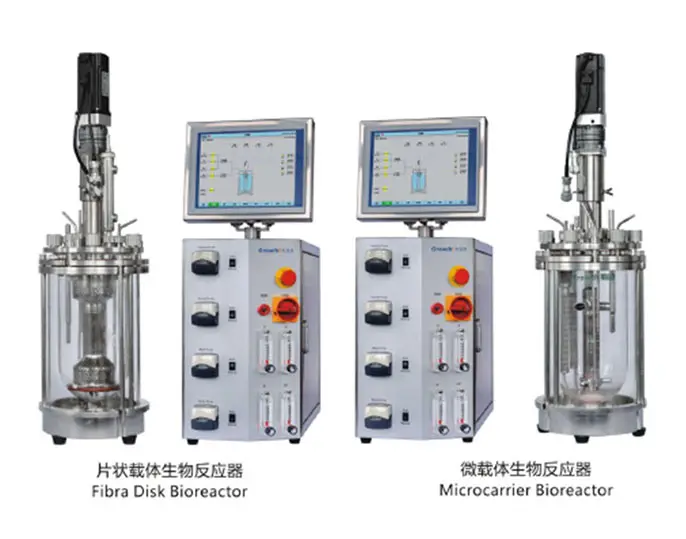 Настольный мини-ферментатор, биореактор, стеклянный реактор, лабораторная шкала, биореактор клеточной культуры