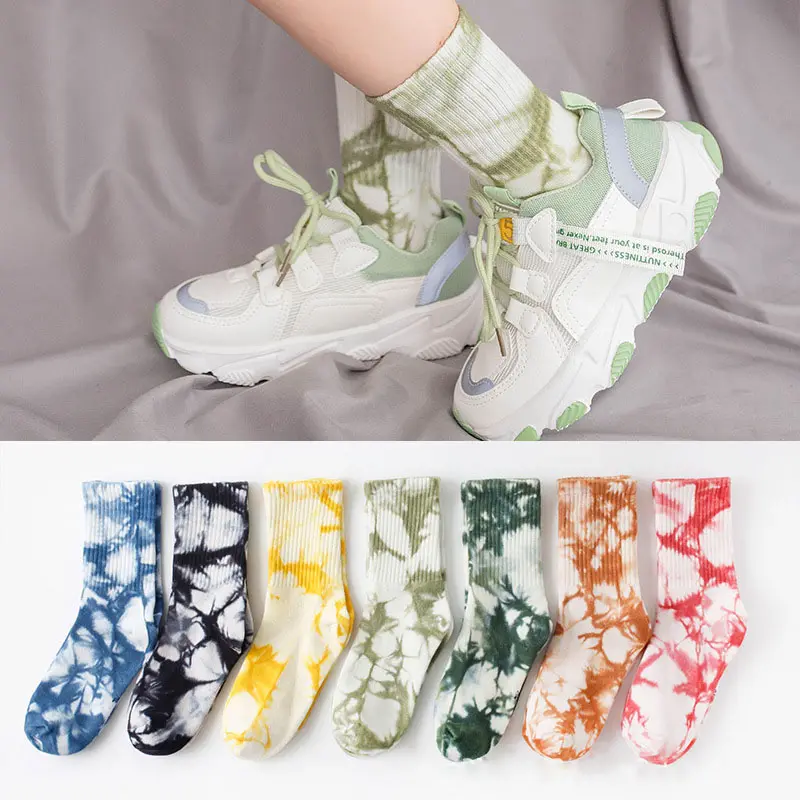 Summer Colorful Tie-Dye Baby Children's Young Boys Girls Tie Dye Kids Socks