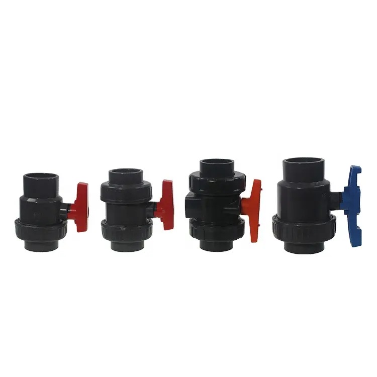 1/2"-4" Lowest price high pressure upvc/pvc/cpvc plastic single true union ball valve