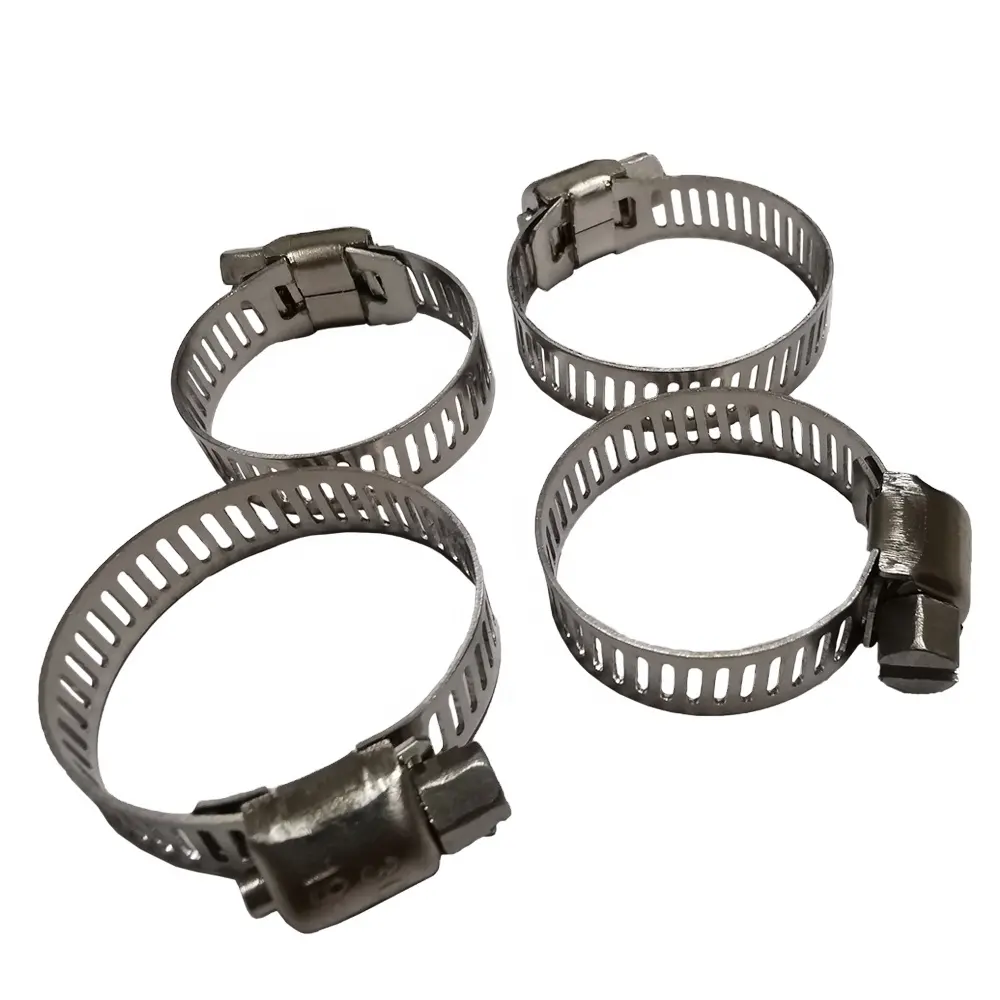chongqing xuzhan 201 304SS all size for gas pipe clamp American A type worm drive hose clamps