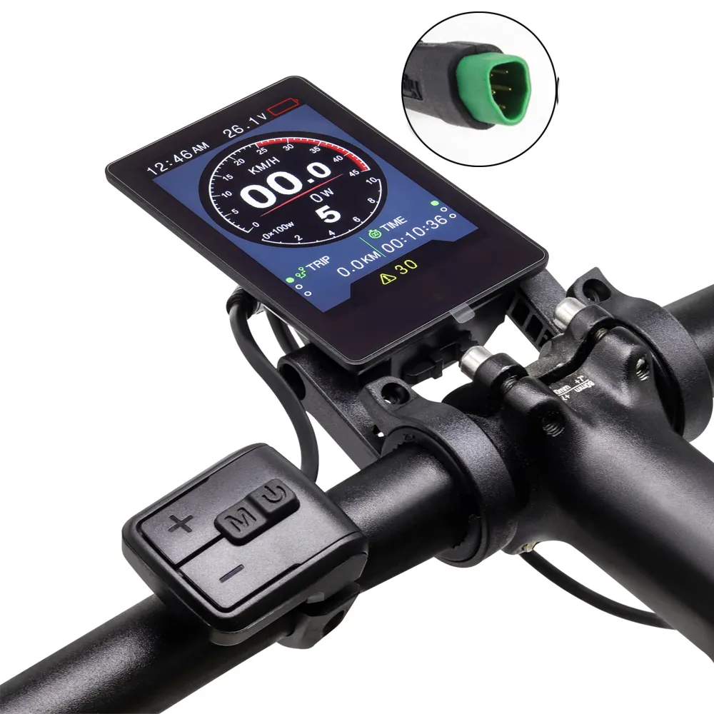 E Bike Display Canbus for Bafang M600 M500 M800 Middle Motor Ebike Display 860C with Triangle Connector Electric Bike Display