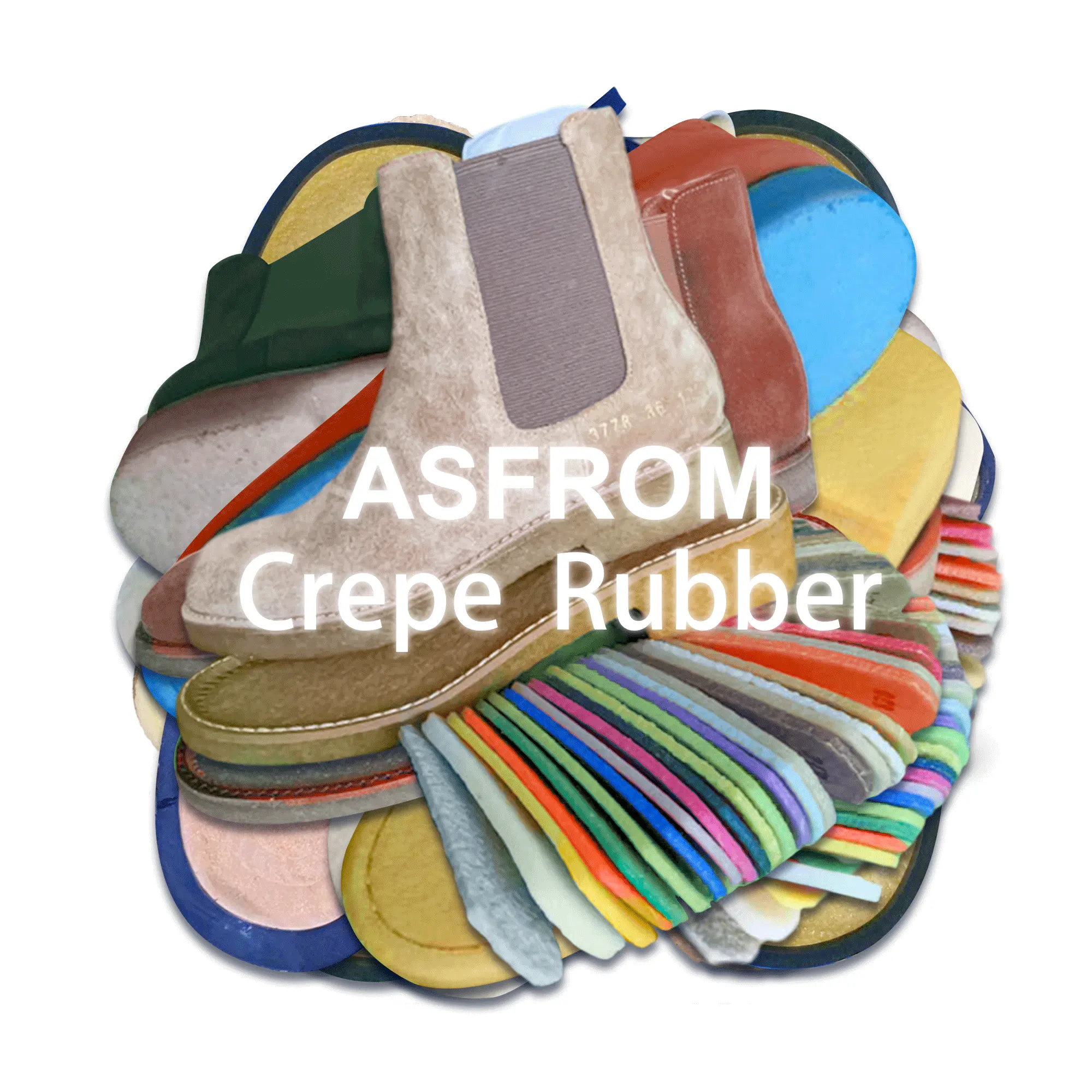 Color Natural Crepe Rubber Sole Sheet Slip Resistant Soles For Shoes