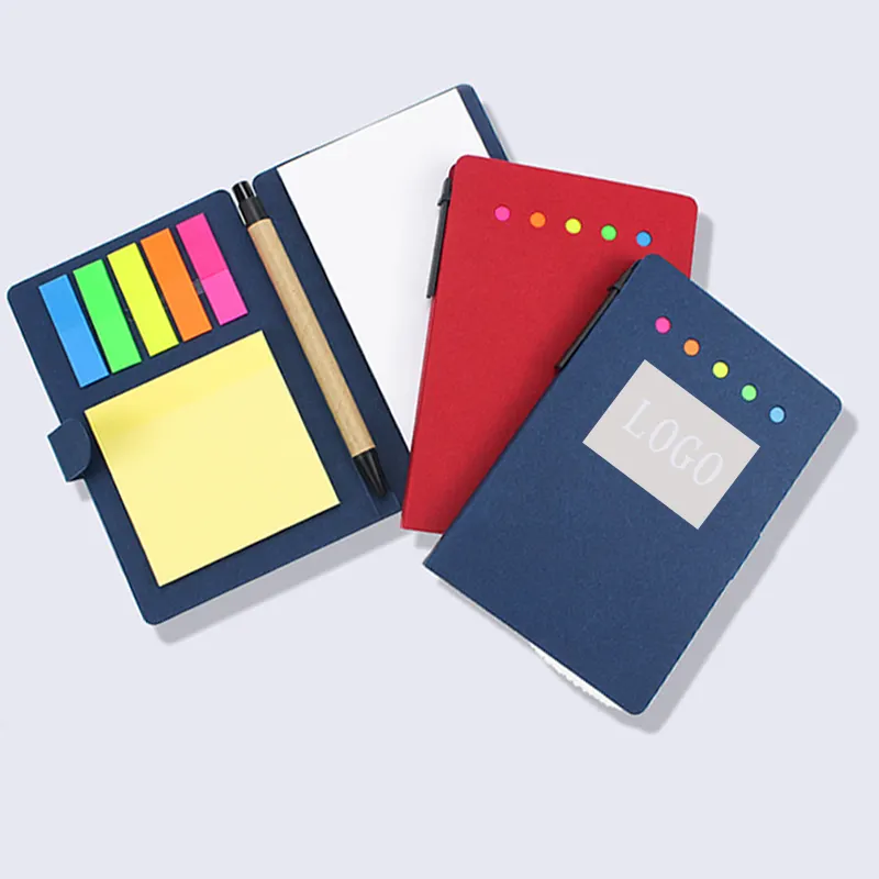 Custom Logo Printed Memo Notepad Book with Pen Promotional Gifts Customized Logo