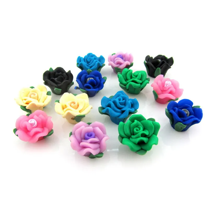 DMO Yiwu Bobao 2020 new custom novelty nice handmade DIY lady girls makeup dress hat decorative artificial polymer clay flowers