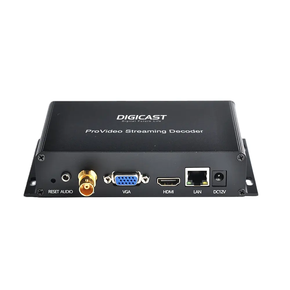 DMB-8900BE Real-time IPTV Application IP TO HD MI/ SDI/ CVBS HD H.265 RTMP SRT Video Decoder