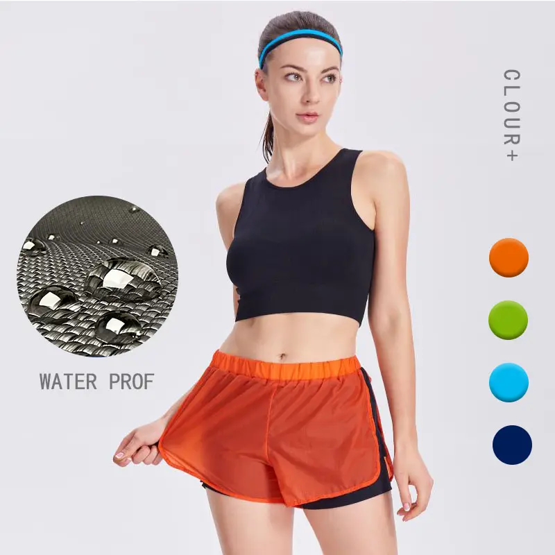 2021 Hot Sale Wearing a comfortable double layer Double-decker quick-dry shorts suitable any type of workout hot shorts