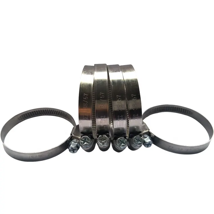 Stainless steel 9mm thin German type of auto hose clamps