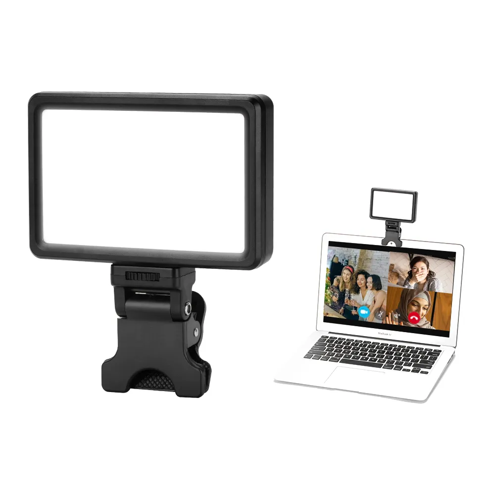 KingMa Soft and Lightweight Conference LED Video Light with Clip Kit For Live Streaming Video Conference Online Study