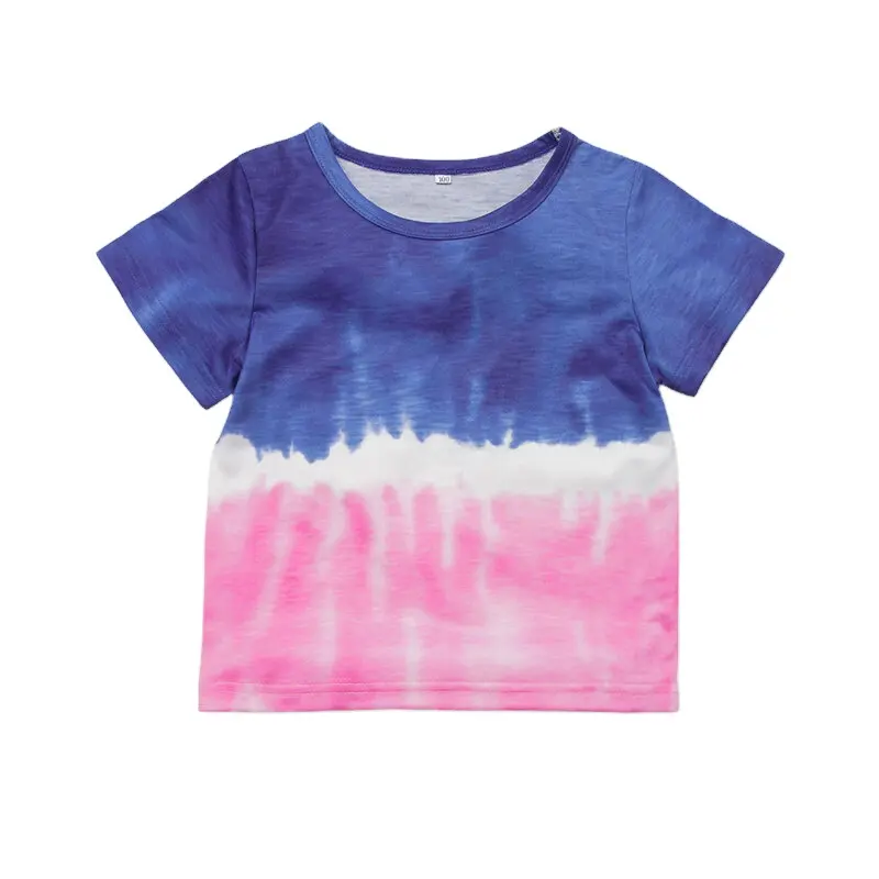 New Arrival Fashion Autumn Tie Dye Short Sleeve Women's T-shirts