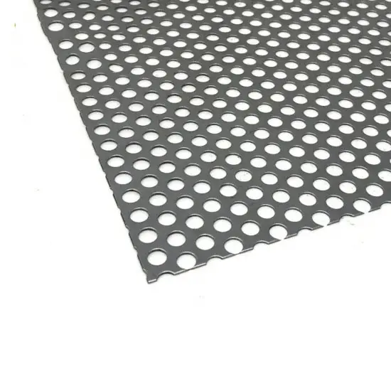 Гофрированная алюминиевая перфорированная металлическая проволочная сетка/1/2 дюйма круглое отверстие 304 нержавеющая сталь перфорированный лист