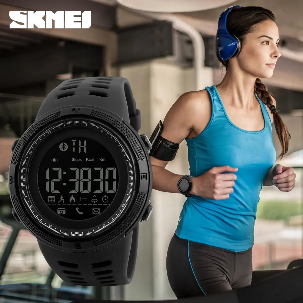 SKMEI 1250 smartwatch reloj inteligente wholesale fitness stop watch digital mens sport smart watches