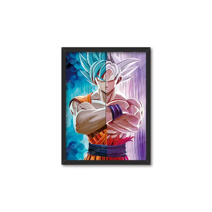 188 Designs Wholesale Custom Ecofriendly 3D Flip Dragon Ball Z Narutos Marvel Demon Slayer 1 Piece Lenticular Anime Posters