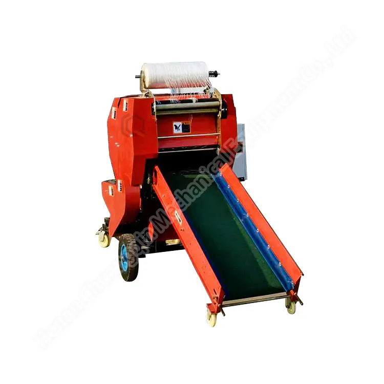 Grass mini hay baler manual silage packing machine silage powder bag packing machine