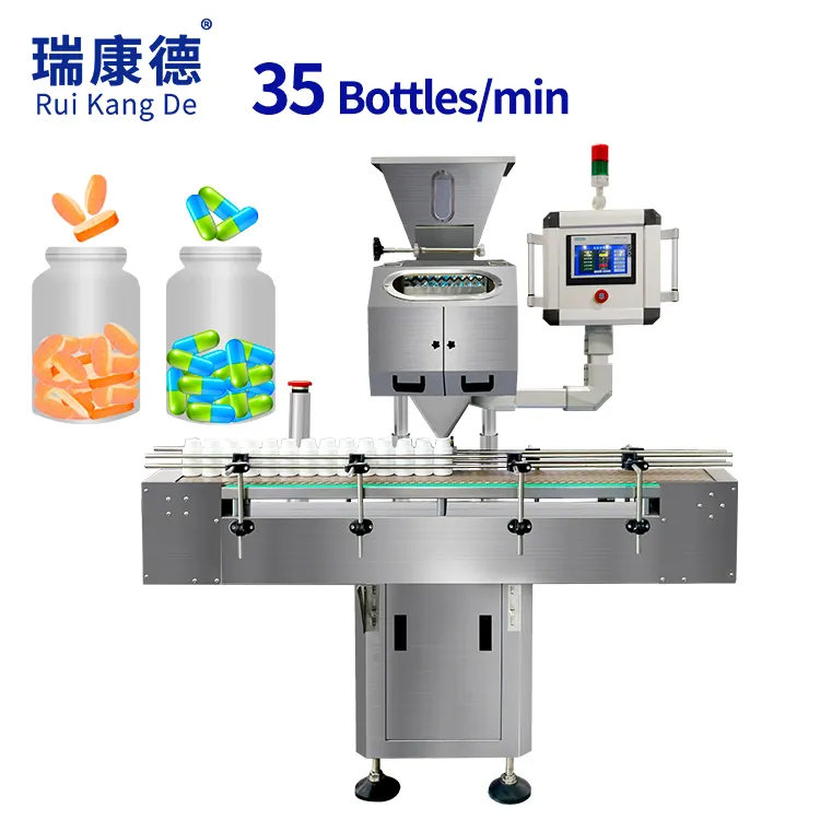 High Quality Pharmaceutical Automatic Small Pill Tablet Electronic Counter Softgel Capsule Bottle Counting And Filling Machine