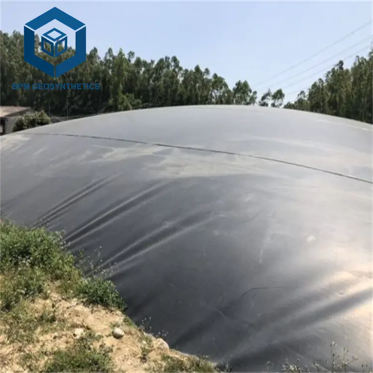 Резиновая плотина лист HDPE подкладка 1500 микрон EPDM мембрана для Биогазового варочного котла в Южной Африке