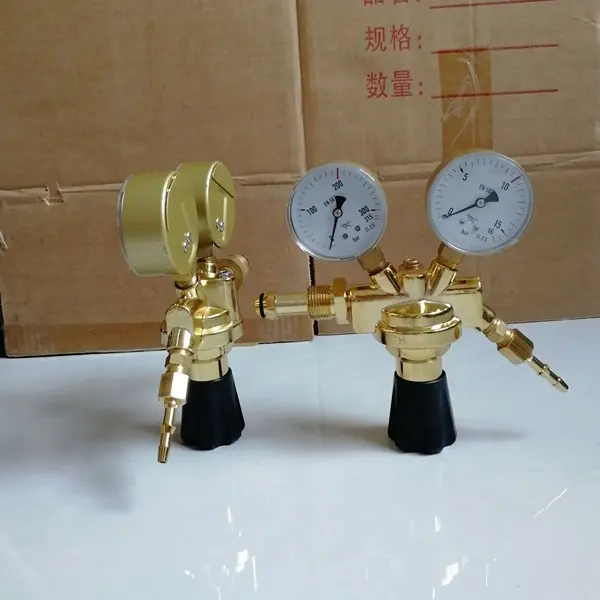 All brass material Italy Type Oxygen/Nitrogen Gas Pressure Regulator