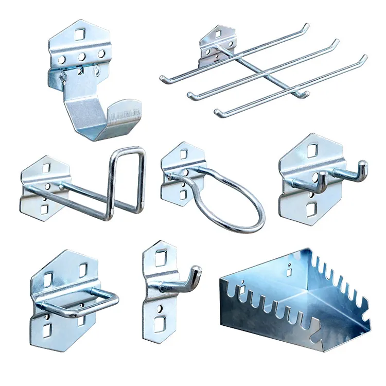 Wholesale garage back plate metal display pegboard hook set