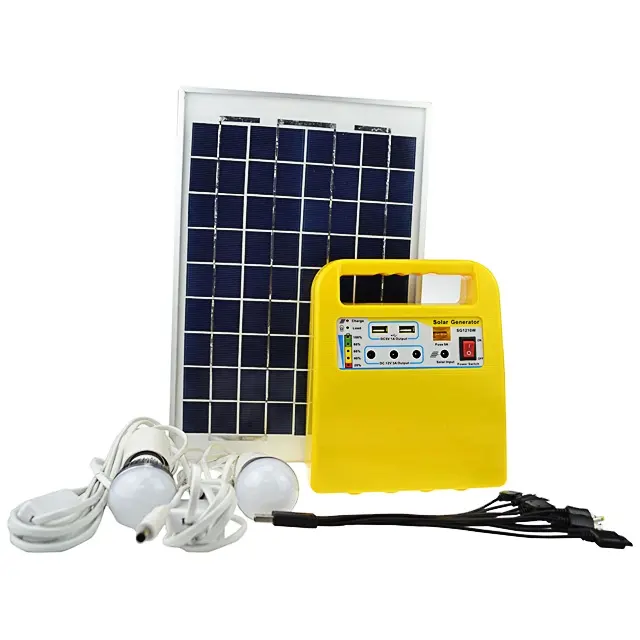 Портативное оборудование для генератора солнечных панелей Серии SG1210W, светодиодная система освещения постоянного тока
