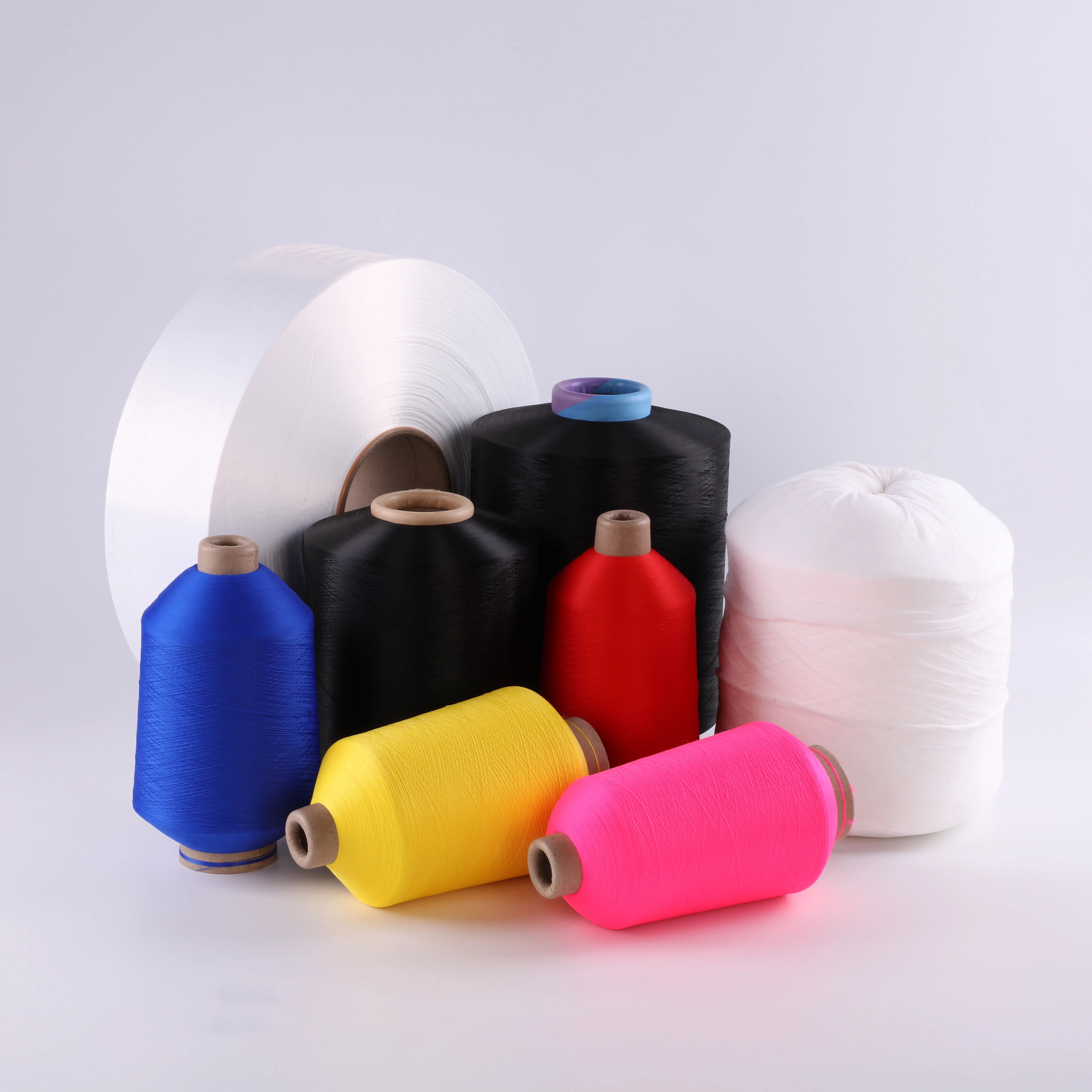 High Quality 70/24/2 100% Nylon 6 Dty Twist Dope Dyed High Stretch Polyamide Nylon Yarn