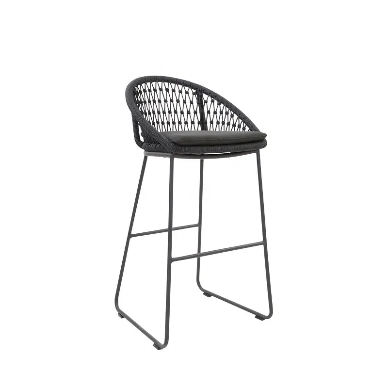 Популярный минималистичный современный ротанговый уличный стул, барные стулья, барные стулья для отеля