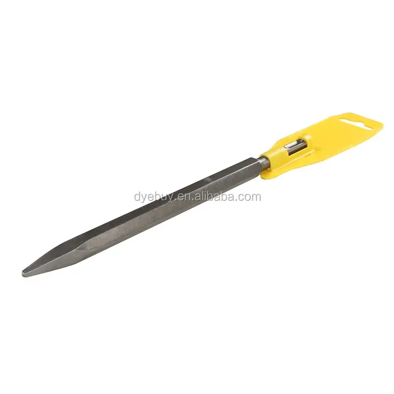 Professional Round Rod Wide Flat SDS Plus Spade Chisel Plastic Tube Packing