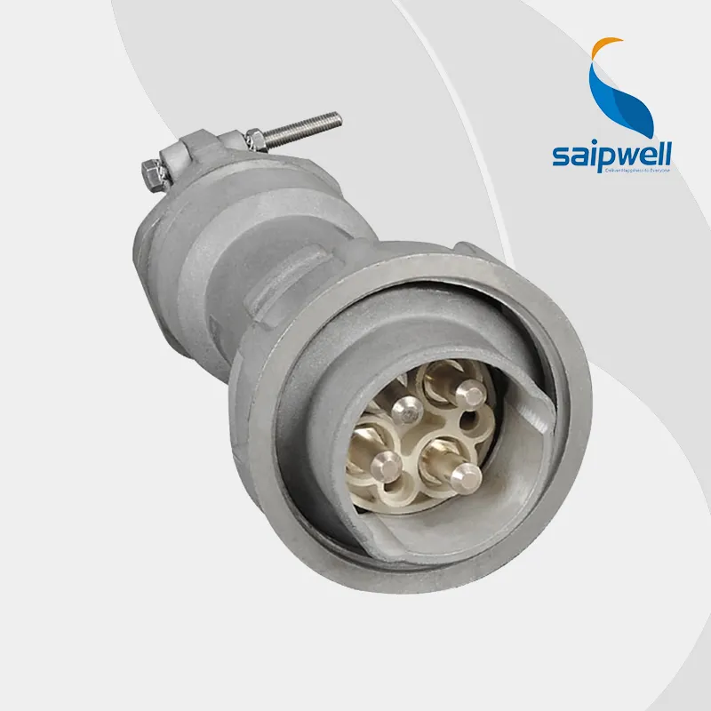 SAIPWELL Large Amp Industrial Plug SP-4021 4P 250A 400V Male Connector IP67