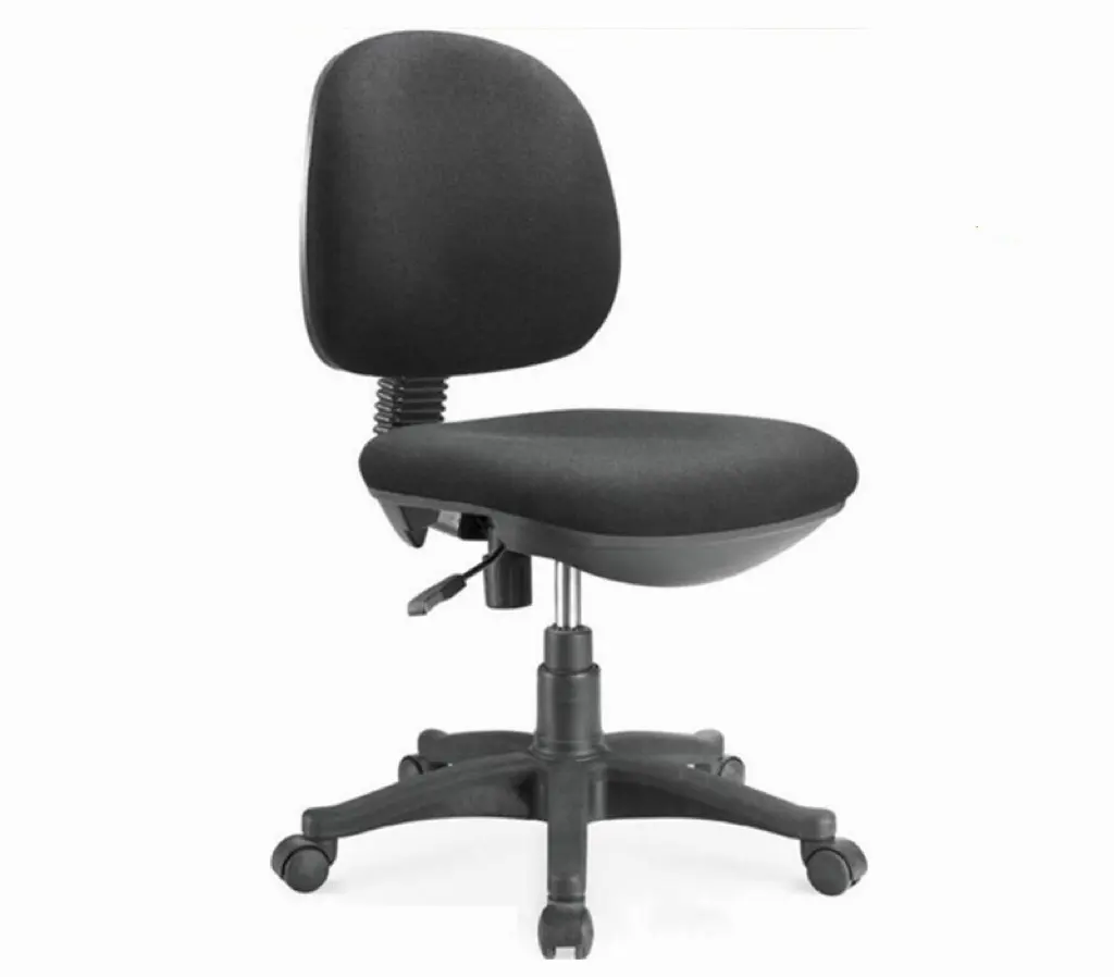 Дешевый офисный стул без подлокотника, компьютерный стул, тканевый офисный стул без рычага