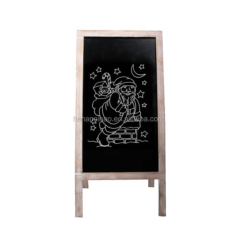 Menu Chalkboard Hotel Sign Board standing A-board wooden blackboard