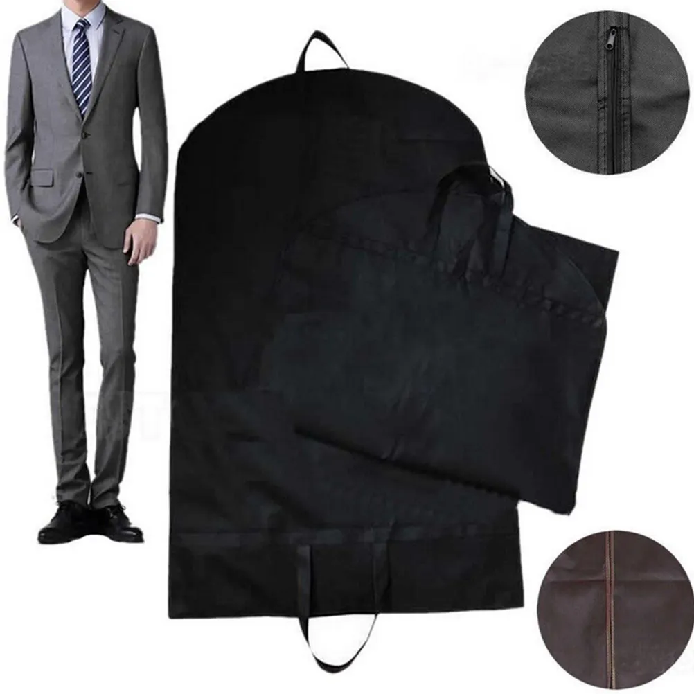 Suit Garment Bag Customized Non Woven Cloth Garment Bags With Custom Logo Wedding Dress Garment Zipper Package Bag Garment Suit Bags