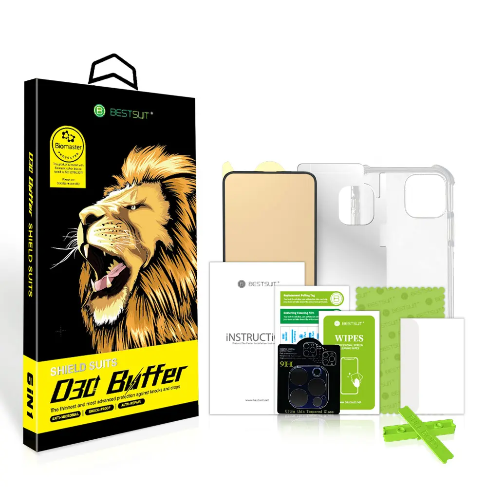 Highly Durable D30 Buffer Screen Film Nano Flexible Tempered Glass Screen Protector for iPhone 13
