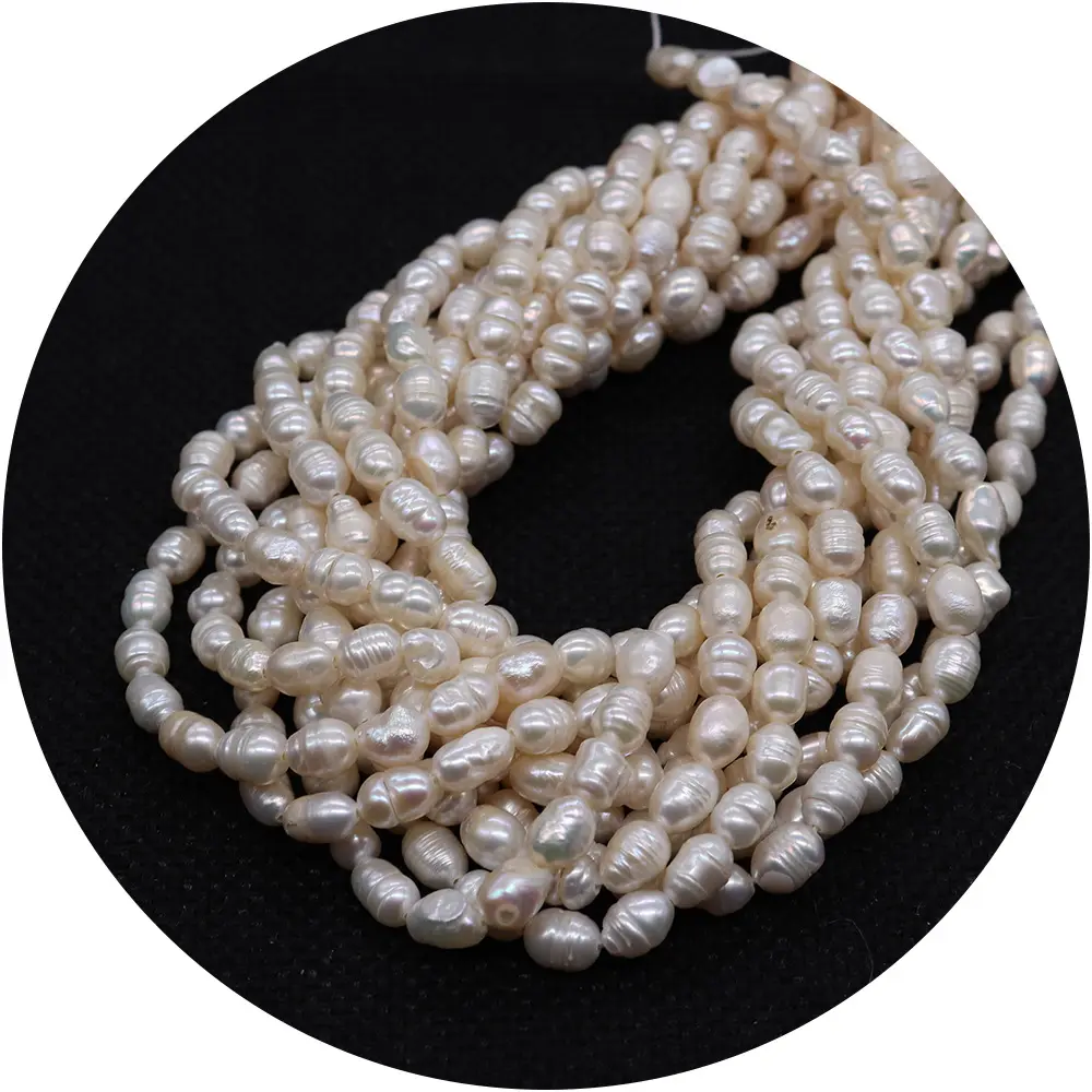 Ожерелье из натурального пресноводного жемчуга, 2 мм