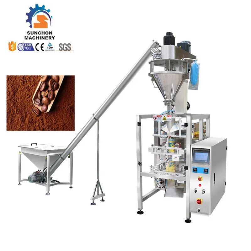 50-2000g 1kg 2kg 3kg 4kg 5kg Semi Automatic Auger Sachets Chili Milk Coffee Food Powder Packing Machine