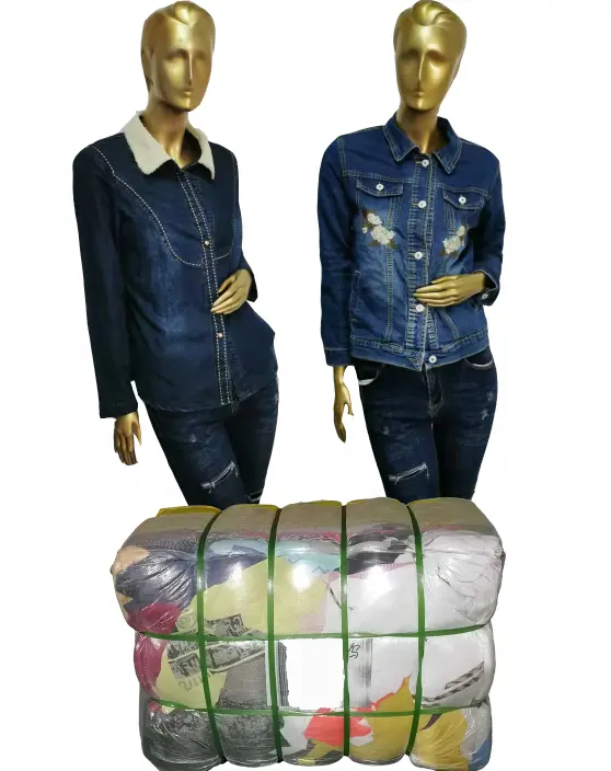 Дизайнерская Женская джинсовая куртка б/у Taoyiyi Bale для зимы
